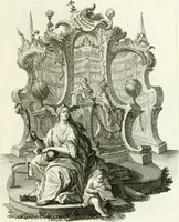 Picture 196 of 208 from Pars I. des berühmten italiänische[n] Ritters Caesaris Ripae, allerley Künsten und Wissenschafften dienlicher Sinnbildern und Gedancken : welchen jedesmahlen eine hierzu taugliche Historia oder Gleichnis beÿgefüget (1758), leaf 414