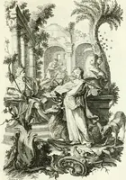 An illustration from Pars I. des berühmten italiänische[n] Ritters Caesaris Ripae, allerley Künsten und Wissenschafften dienlicher Sinnbildern und Gedancken : welchen jedesmahlen eine hierzu taugliche Historia oder Gleichnis beÿgefüget (1758)