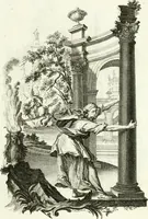 An illustration from Pars I. des berühmten italiänische[n] Ritters Caesaris Ripae, allerley Künsten und Wissenschafften dienlicher Sinnbildern und Gedancken : welchen jedesmahlen eine hierzu taugliche Historia oder Gleichnis beÿgefüget (1758)