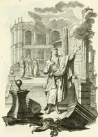 An illustration from Pars I. des berühmten italiänische[n] Ritters Caesaris Ripae, allerley Künsten und Wissenschafften dienlicher Sinnbildern und Gedancken : welchen jedesmahlen eine hierzu taugliche Historia oder Gleichnis beÿgefüget (1758)