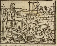 An illustration from Parte primera de la Chronica del Perv : qve tracta la demarcacion de sus prouincias, la descripcion dellas, las fundaciones de las nueuas ciudades, los ritos y costumbres delos Indios, y otras cosas estrañas dignas de ser sabidas (1554)