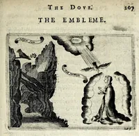 An illustration from Partheneia sacra, or, The mysterious and delicious garden of the sacred Parthenes : symbolically set forth and enriched with pious devises and emblemes for the entertainment of deuout soules, contriued al to the honour of the incomparable Virgin Marie, Mother of God, for the pleasure and deuotion especially of the parthenian sodalitie of her Immaculate Conception (1633)