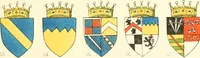 An illustration from The particular description of England. 1588. With views of some of the chief towns and armorial bearings of nobles and bishops (1879)