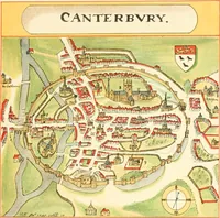 Picture 28 of 43 from The particular description of England. 1588. With views of some of the chief towns and armorial bearings of nobles and bishops (1879), leaf 134