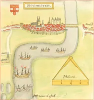 Picture 29 of 43 from The particular description of England. 1588. With views of some of the chief towns and armorial bearings of nobles and bishops (1879), leaf 136
