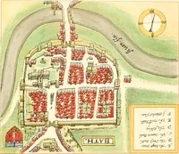 Picture 32 of 43 from The particular description of England. 1588. With views of some of the chief towns and armorial bearings of nobles and bishops (1879), leaf 140