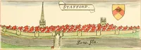 Picture 38 of 43 from The particular description of England. 1588. With views of some of the chief towns and armorial bearings of nobles and bishops (1879), leaf 150