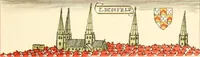 Picture 39 of 43 from The particular description of England. 1588. With views of some of the chief towns and armorial bearings of nobles and bishops (1879), leaf 150