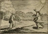 An illustration from Emblemata Florentii Schoonhovii I.C. Goudani, partim moralia, partim etiam civilia. Cum latiori eorundem ejusdem auctoris interpretatione. Accedunt et alia quaedam poëmatia in alijs poëmatum suorum libris non contenta (1618)