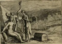 An illustration from Emblemata Florentii Schoonhovii I.C. Goudani, partim moralia, partim etiam civilia. Cum latiori eorundem ejusdem auctoris interpretatione. Accedunt et alia quaedam poëmatia in alijs poëmatum suorum libris non contenta (1618)