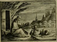An illustration from Emblemata Florentii Schoonhovii I.C. Goudani, partim moralia, partim etiam civilia. Cum latiori eorundem ejusdem auctoris interpretatione. Accedunt et alia quaedam poëmatia in alijs poëmatum suorum libris non contenta (1618)