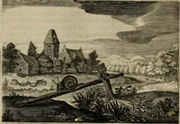 An illustration from Emblemata Florentii Schoonhovii I.C. Goudani, partim moralia, partim etiam civilia. Cum latiori eorundem ejusdem auctoris interpretatione. Accedunt et alia quaedam poëmatia in alijs poëmatum suorum libris non contenta (1618)