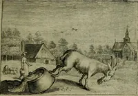 An illustration from Emblemata Florentii Schoonhovii I.C. Goudani, partim moralia, partim etiam civilia. Cum latiori eorundem ejusdem auctoris interpretatione. Accedunt et alia quaedam poëmatia in alijs poëmatum suorum libris non contenta (1618)