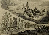 An illustration from Emblemata Florentii Schoonhovii I.C. Goudani, partim moralia, partim etiam civilia. Cum latiori eorundem ejusdem auctoris interpretatione. Accedunt et alia quaedam poëmatia in alijs poëmatum suorum libris non contenta (1618)