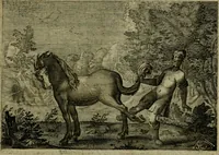 An illustration from Emblemata Florentii Schoonhovii I.C. Goudani, partim moralia, partim etiam civilia. Cum latiori eorundem ejusdem auctoris interpretatione. Accedunt et alia quaedam poëmatia in alijs poëmatum suorum libris non contenta (1618)