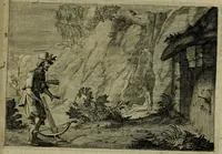 An illustration from Emblemata Florentii Schoonhovii I.C. Goudani, partim moralia, partim etiam civilia. Cum latiori eorundem ejusdem auctoris interpretatione. Accedunt et alia quaedam poëmatia in alijs poëmatum suorum libris non contenta (1618)