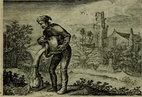 An illustration from Emblemata Florentii Schoonhovii I.C. Goudani, partim moralia, partim etiam civilia. Cum latiori eorundem ejusdem auctoris interpretatione. Accedunt et alia quaedam poëmatia in alijs poëmatum suorum libris non contenta (1618)