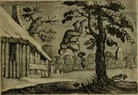 An illustration from Emblemata Florentii Schoonhovii I.C. Goudani, partim moralia, partim etiam civilia. Cum latiori eorundem ejusdem auctoris interpretatione. Accedunt et alia quaedam poëmatia in alijs poëmatum suorum libris non contenta (1618)