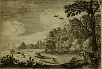 An illustration from Emblemata Florentii Schoonhovii I.C. Goudani, partim moralia, partim etiam civilia. Cum latiori eorundem ejusdem auctoris interpretatione. Accedunt et alia quaedam poëmatia in alijs poëmatum suorum libris non contenta (1618)