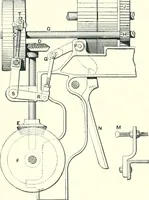 An illustration from Patentees and makers of machinery : on the latest and most approved principles for preparing, spinning & doubling, cotton, cotton waste, wool, worsted, silk, and bigonia yarns (1900)