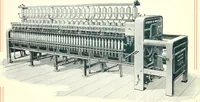 An illustration from Patentees and makers of machinery : on the latest and most approved principles for preparing, spinning & doubling, cotton, cotton waste, wool, worsted, silk, and bigonia yarns (1900)