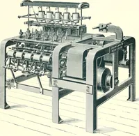 An illustration from Patentees and makers of machinery : on the latest and most approved principles for preparing, spinning & doubling, cotton, cotton waste, wool, worsted, silk, and bigonia yarns (1900)