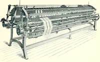 An illustration from Patentees and makers of machinery : on the latest and most approved principles for preparing, spinning & doubling, cotton, cotton waste, wool, worsted, silk, and bigonia yarns (1900)
