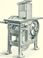 An illustration from Patentees and makers of machinery : on the latest and most approved principles for preparing, spinning & doubling, cotton, cotton waste, wool, worsted, silk, and bigonia yarns (1900)