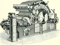 An illustration from Patentees and makers of machinery : on the latest and most approved principles for preparing, spinning & doubling, cotton, cotton waste, wool, worsted, silk, and bigonia yarns (1900)