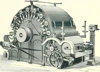 An illustration from Patentees and makers of machinery : on the latest and most approved principles for preparing, spinning & doubling, cotton, cotton waste, wool, worsted, silk, and bigonia yarns (1900)