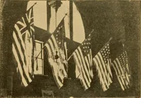 An illustration from Patriot's day celebration at Cambridge, Mass., April 19th, 1921. Also an address on the true American flag <our first national emblem and standard> the Cambridge flag (1921)