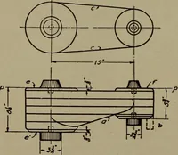 An illustration from Pattern making; a practical treatise for the pattern maker on wood-working and wood turning, tools and equipment, construction of simple and complicated patterns, modern molding machines and molding practice (1916)