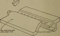 An illustration from Pattern making; a practical treatise for the pattern maker on wood-working and wood turning, tools and equipment, construction of simple and complicated patterns, modern molding machines and molding practice (1916)