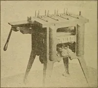An illustration from Pattern making; a practical treatise for the pattern maker on wood-working and wood turning, tools and equipment, construction of simple and complicated patterns, modern molding machines and molding practice (1921)