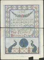 Picture 7 of 13 from Patterns for cross stitch. (1913), leaf 11