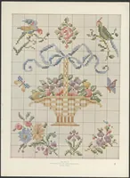 An illustration from Patterns for cross stitch. (1913)