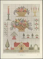 Picture 10 of 13 from Patterns for cross stitch. (1913), leaf 17