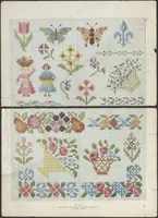 An illustration from Patterns for cross stitch. (1913)