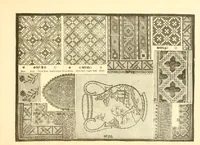An illustration from Patterns for needle work, including the various kinds of embroidery, lace-work, etc., with diagrams showing the methods of making the various stitches (1882)