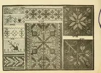 Picture 4 of 10 from Patterns for needle work, including the various kinds of embroidery, lace-work, etc., with diagrams showing the methods of making the various stitches (1882), leaf 14