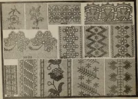 An illustration from Patterns for needle work : including the various kinds of embroidery, lacework, etc., with diagrams showing the methods of making the various stiches (1882)