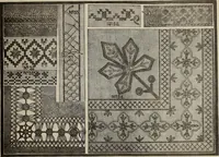 An illustration from Patterns for needle work : including the various kinds of embroidery, lacework, etc., with diagrams showing the methods of making the various stiches (1882)
