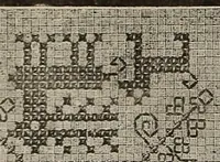 Picture 6 of 12 from Patterns for needle work : including the various kinds of embroidery, lacework, etc., with diagrams showing the methods of making the various stiches (1882), leaf 9