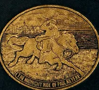 An illustration from The Paul Revere album : containing a complete description of Goss' "Life of Col. Paul Revere," and more than twenty engravings with descriptions of incidents in the life of the hero of the "Midnight ride," April 18, 1775 (1904)
