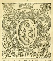An illustration from Pavli Iovii novocomensis Episcopi nucerini de vita Leonis Decimi Pont. Max. Libri Quatuor : his ordine temporum acce[ss]erunt Hadriani Sexti Pont. Max (1551)