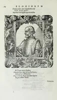 An illustration from Pavli Iovii novocomensis episcopi nvcerini Elogia virorum bellica virtute illustrium : septem libris iam olim ab authore comprehensa, et nunc ex eiusdem Mvsaeo ad viuum expressis imaginibus exornata (1575)
