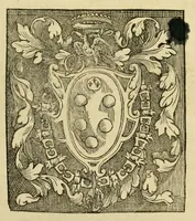 An illustration from Pavli Iovii novocomensis episcopi nucerini Elogia virorum bellica virtute illustrium veris imaginibus supposita : quæ apud musæum spectantur. Volumen digestum est in septem libros (1551)