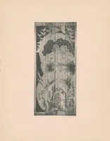 An illustration from The Peacock Room painted for Mr. F.R. Leyland by James McNeill Whistler, removed in its entirety from the late owner's residence & exhibited at Messrs. Obach's Galleries at 168 New Bond Street, London, W (1904)