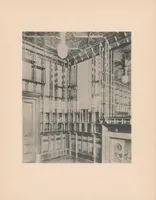 An illustration from The Peacock Room painted for Mr. F.R. Leyland by James McNeill Whistler, removed in its entirety from the late owner's residence & exhibited at Messrs. Obach's Galleries at 168 New Bond Street, London, W (1904)