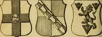 An illustration from The peerage of England : a complete view of the several orders of nobility ... together with an introduction, shewing the high and illustrious extraction of our most gracious sovereign: also an historical account of all the offices of state, usually filled by the nobility, the arms of the all the Lords spiritual and temporal, three useful plates teaching the art of heraldry, &c. &c. &c. (1766)